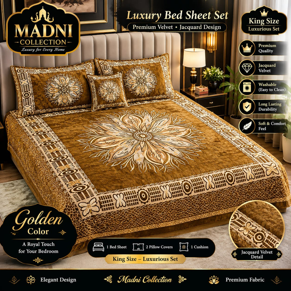 Bedsheets Velvet 4 pcs