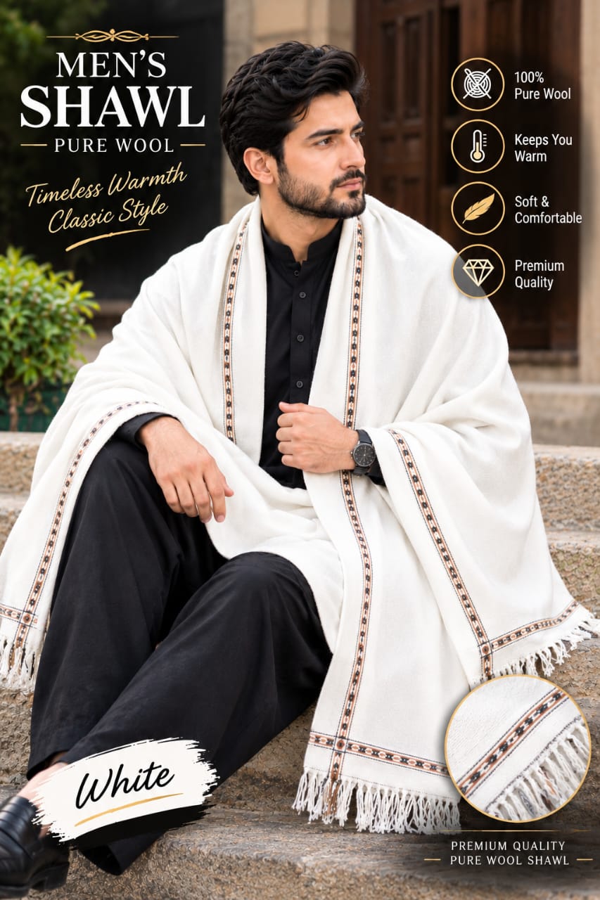 Men Shawl Pure Wool